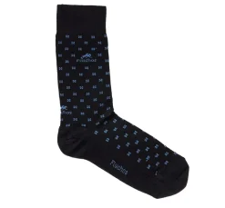 CA0009 Calcetines Largos Azules y Cuadros