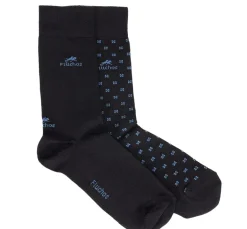 CA0009 Calcetines Largos Azules y Cuadros