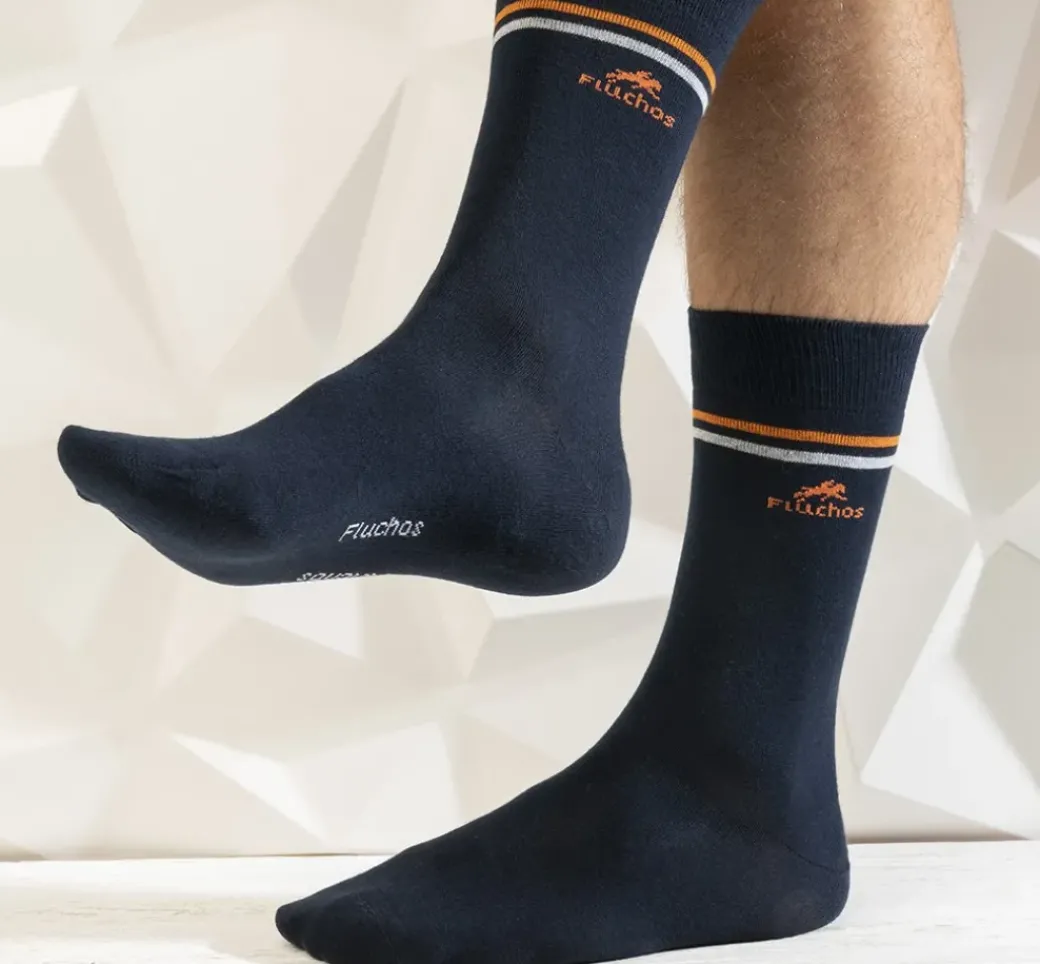 CA0009 Calcetines Largos Azules