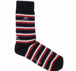 CA0009 Calcetines Largos Rayas y Azul