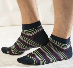 CA0010 Tobilleros Azules y Rayas