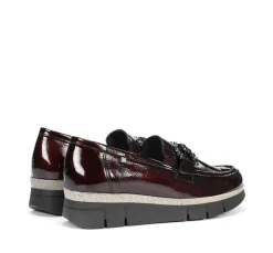 INDIA D9325 Mocasín Burdeos