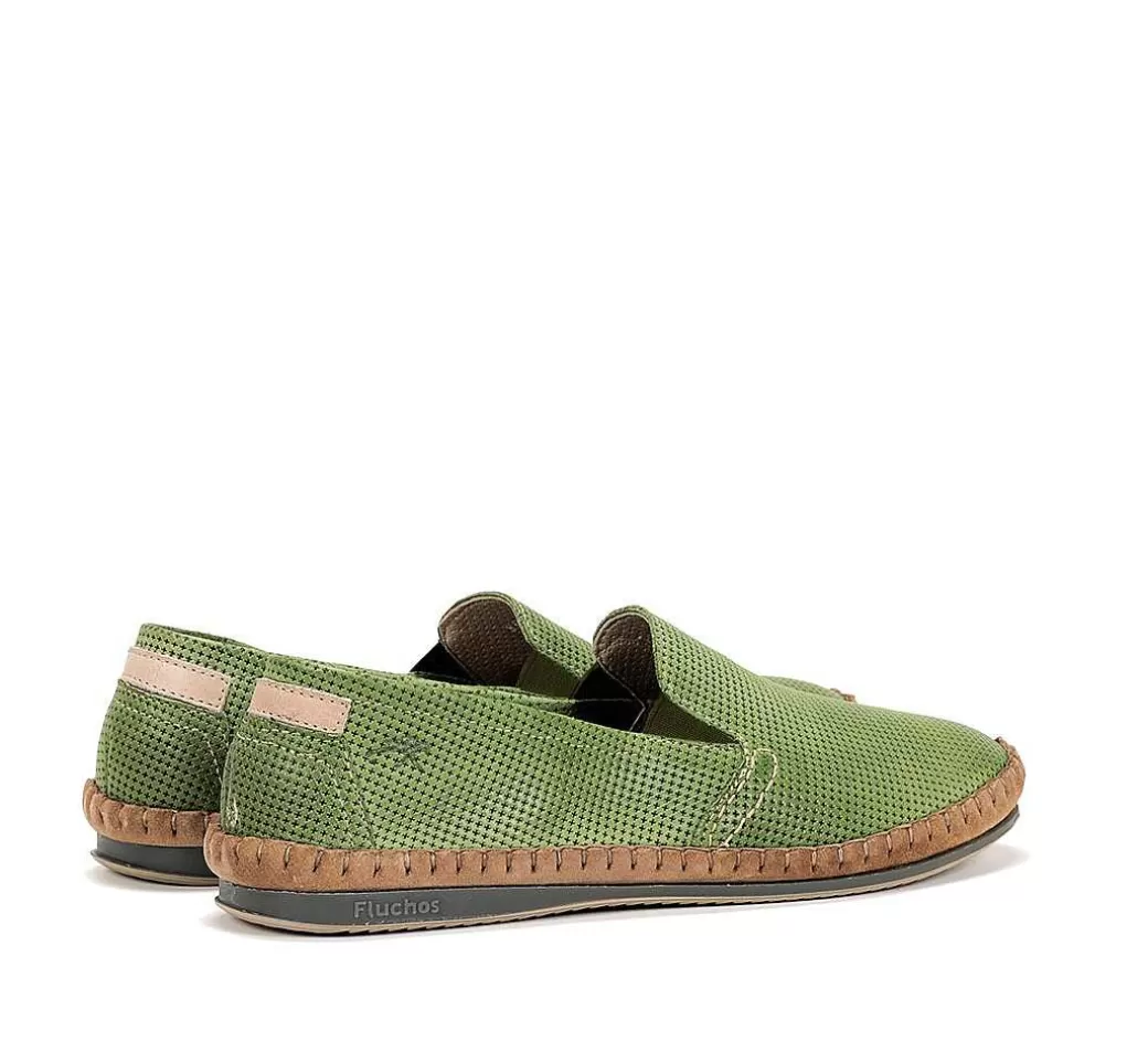 Fluchos Bahamas 8674 Slip On Verde^Hombre Slip On