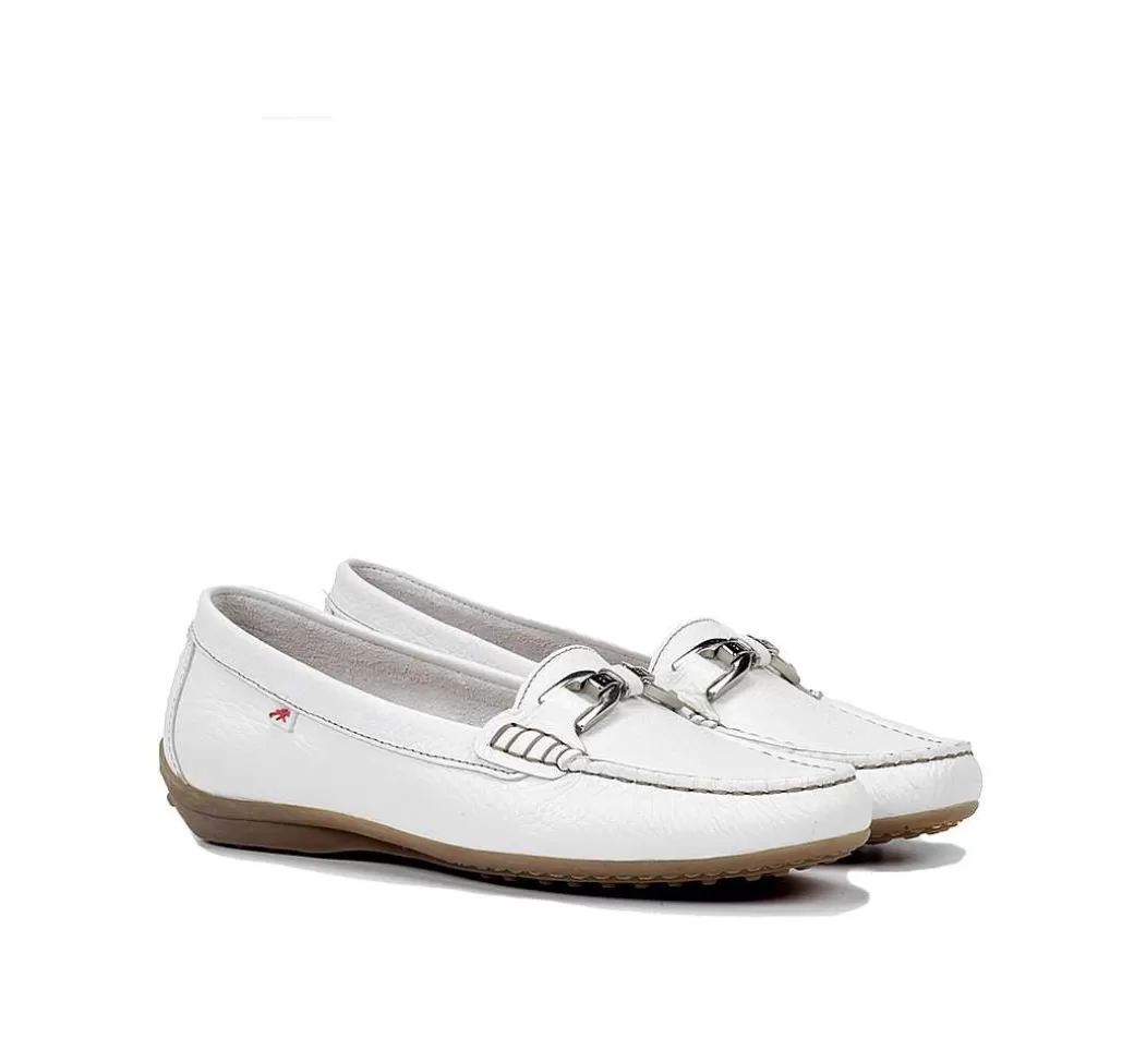 Fluchos Bruni F0804 Mocasin Blanco^Mujer Mocasines