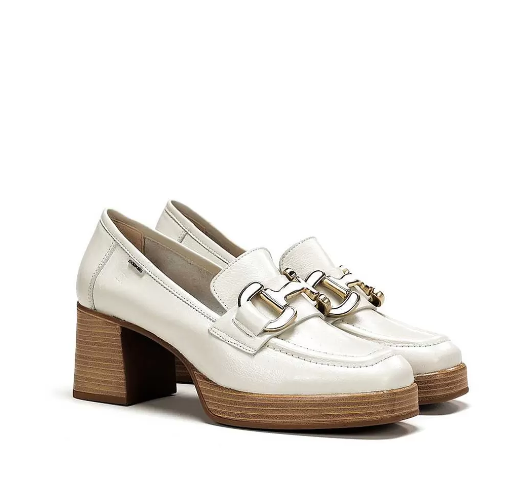 Fluchos Cristel D9232 Mocasin Blanco^Mujer Zapatos De Tacón