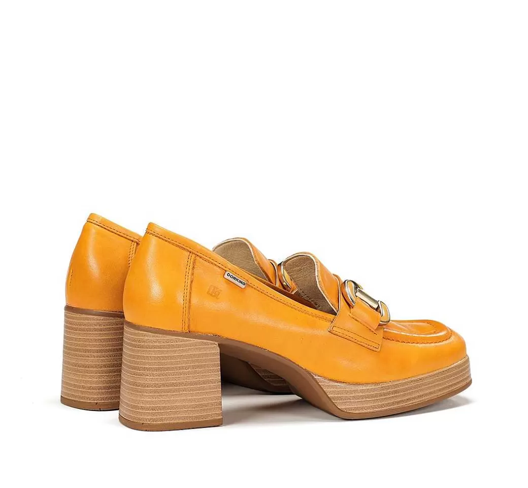 Fluchos Cristel D9232 Mocasin Naranja^Mujer Zapatos De Tacón