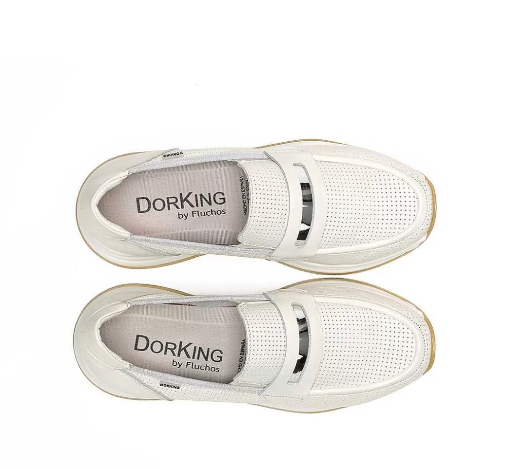 Fluchos Draz D9243 Mocasin Blanco^Mujer Mocasines