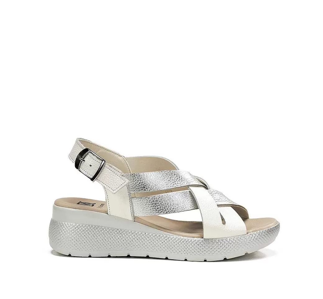 Fluchos Ever D9316 Sandalia Plata^Mujer Sandalias