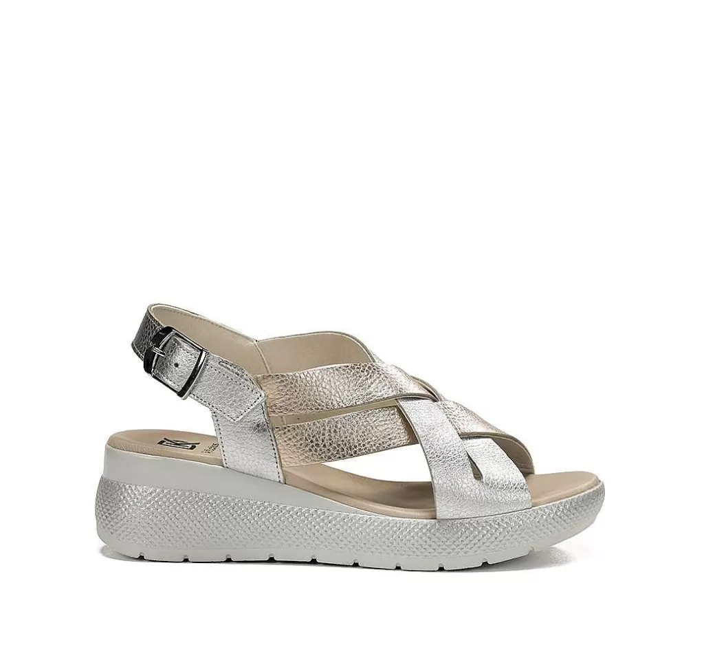 Fluchos Ever D9316 Sandalia Plata^Mujer Sandalias