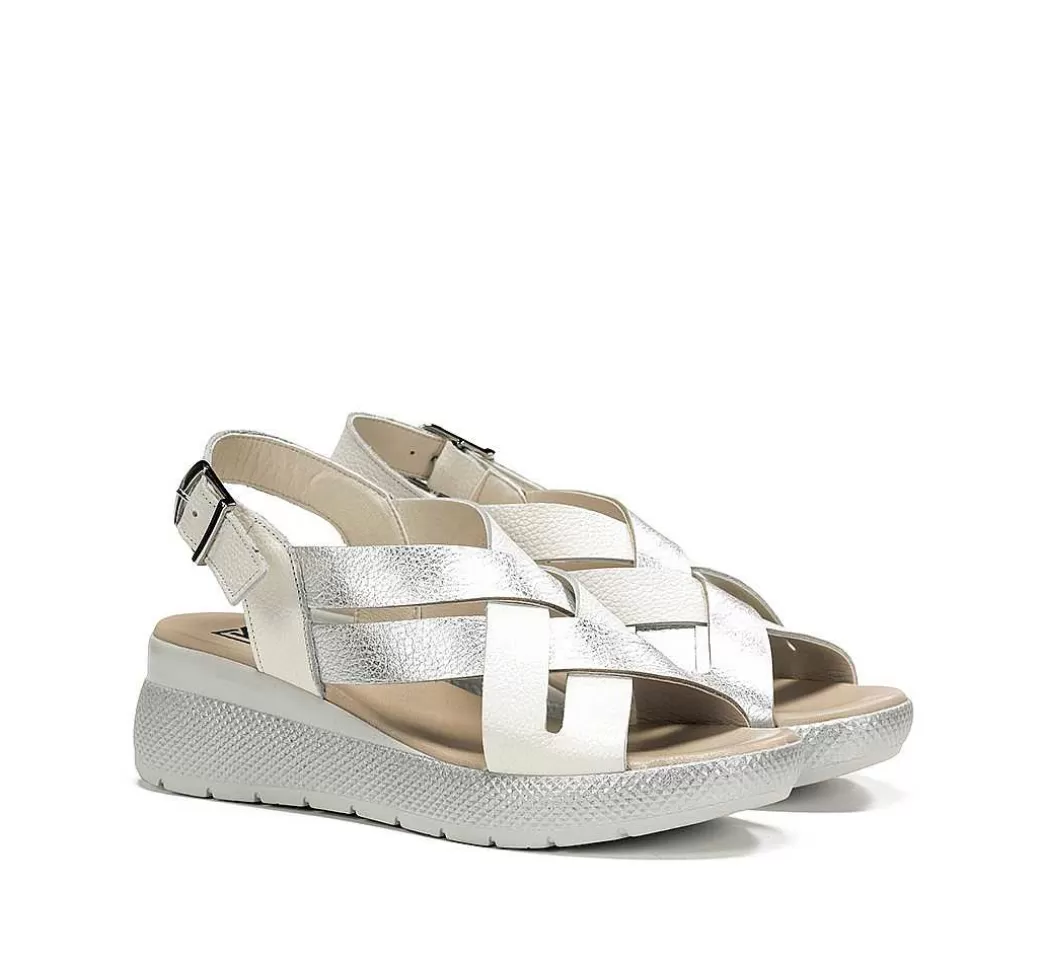 Fluchos Ever D9316 Sandalia Plata^Mujer Sandalias