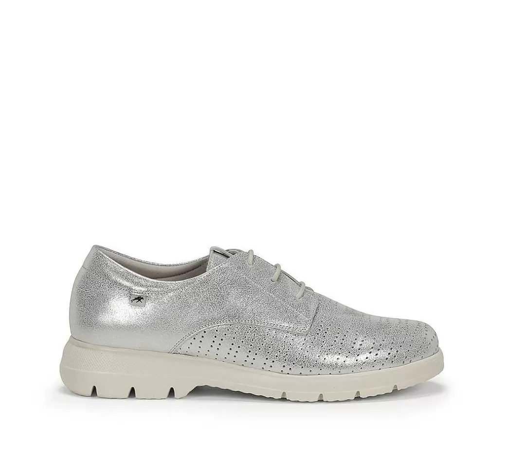 Fluchos Gladis F1689 Zapato Plata^Mujer Zapatos De Tacón