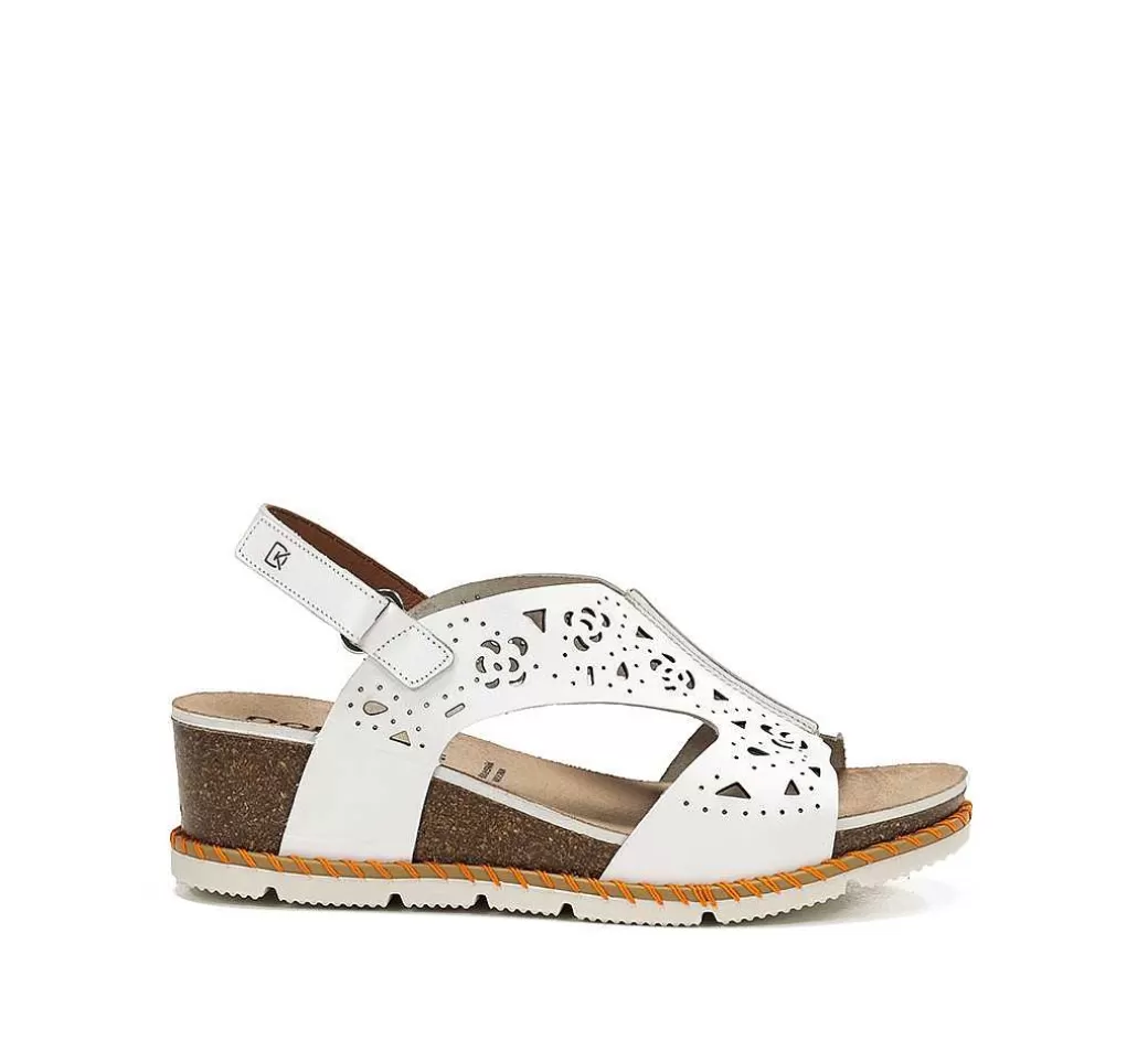 Fluchos Gold D9319 Sandalia Blanca^Mujer Sandalias