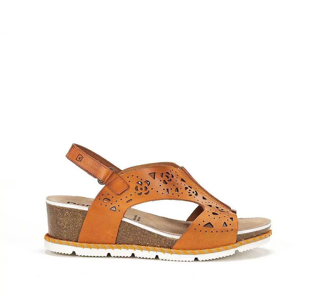 Fluchos Gold D9319 Sandalia Naranja^Mujer Sandalias