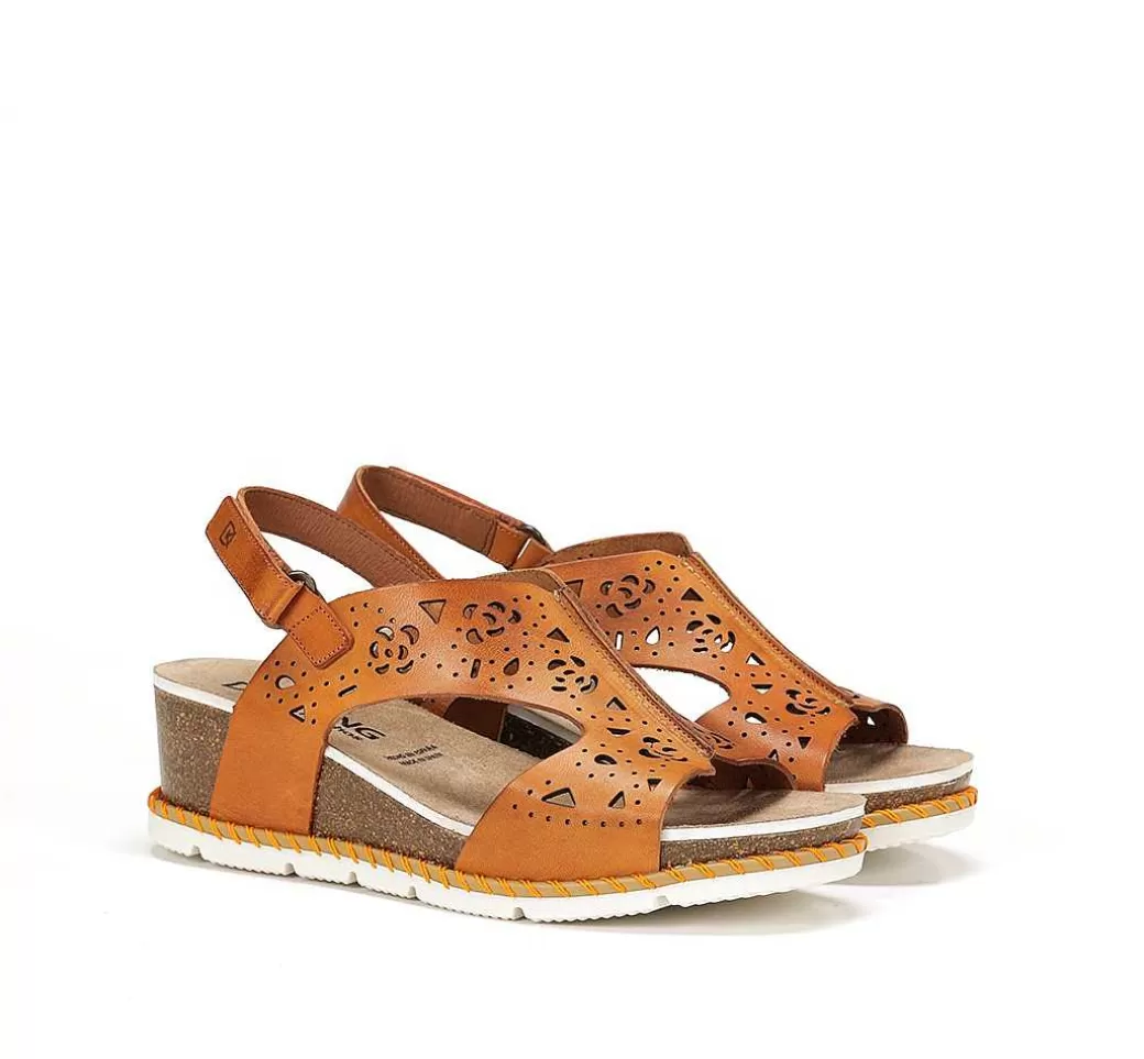 Fluchos Gold D9319 Sandalia Naranja^Mujer Sandalias