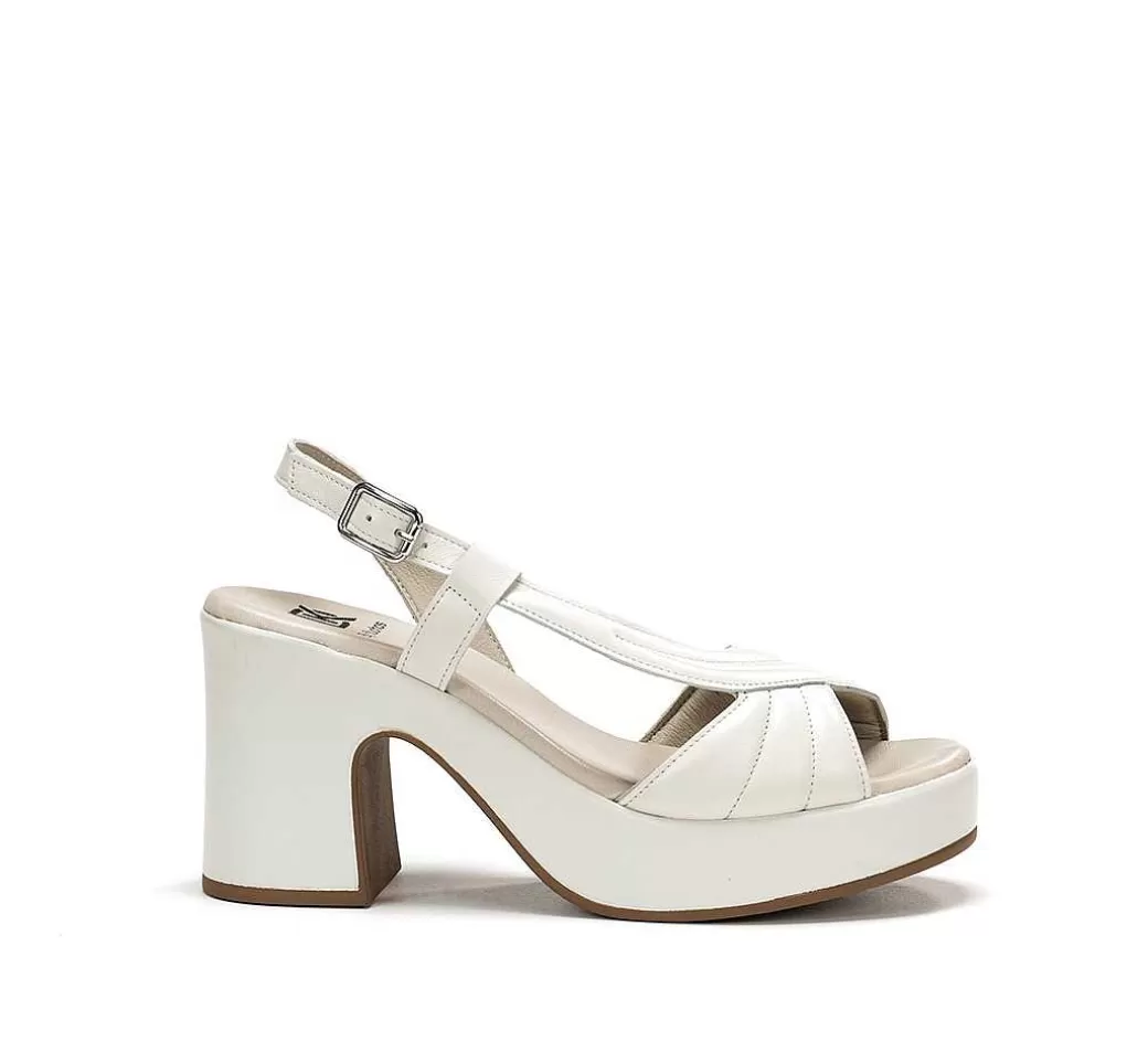 Fluchos Jessy D9278 Sandalia Blanca^Mujer Zapatos De Tacón