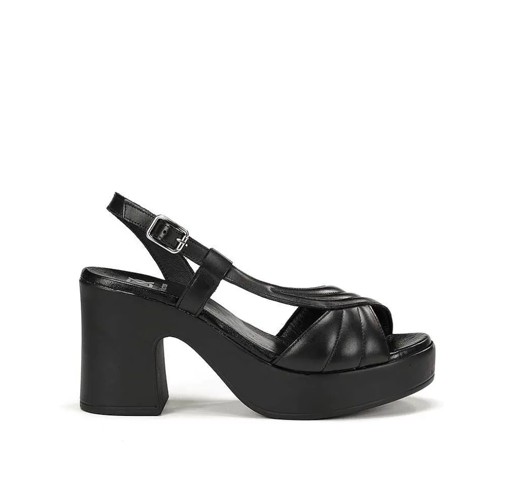 Fluchos Jessy D9278 Sandalia Negra^Mujer Zapatos De Tacón