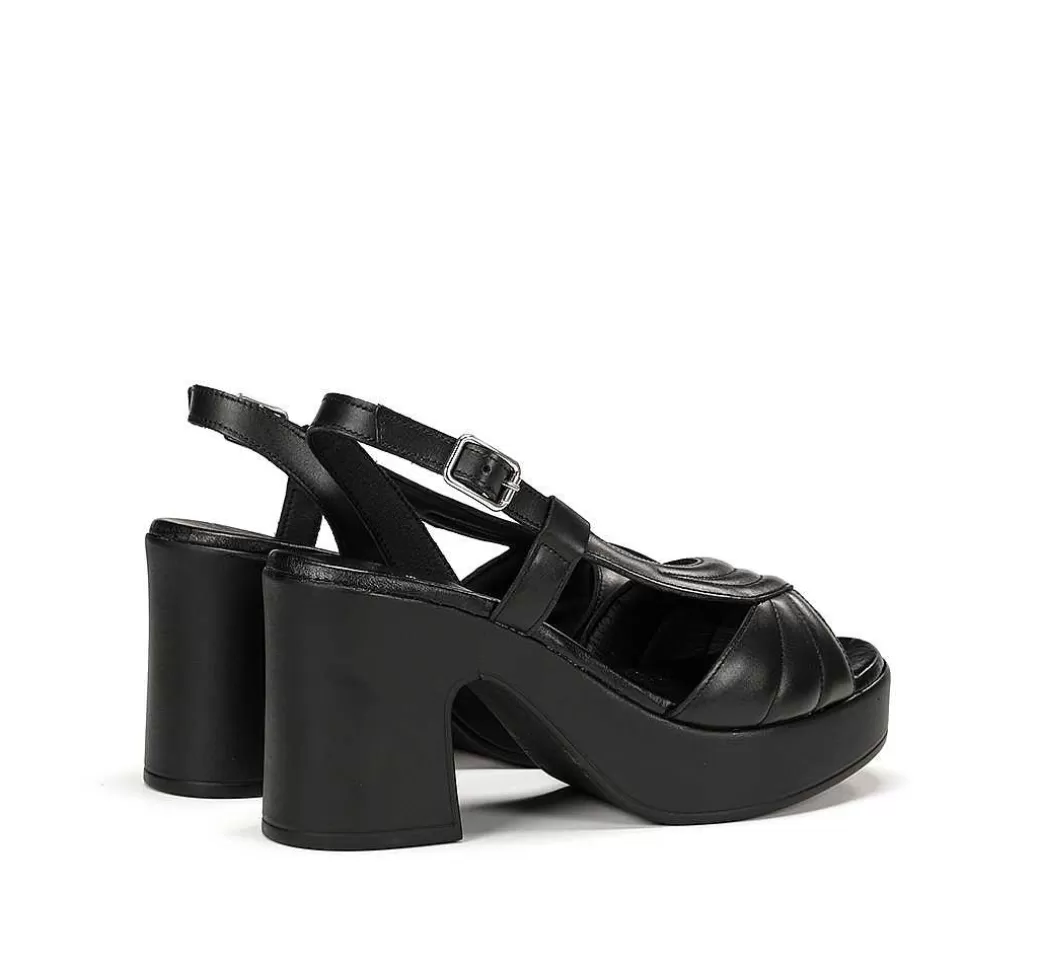 Fluchos Jessy D9278 Sandalia Negra^Mujer Zapatos De Tacón