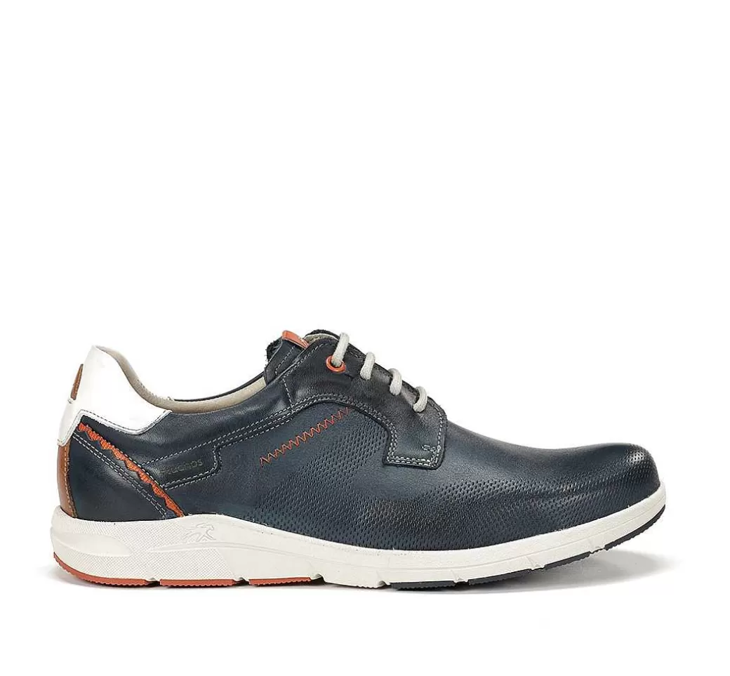 Fluchos Kai F1990 Zapato Azul^Hombre Cordones