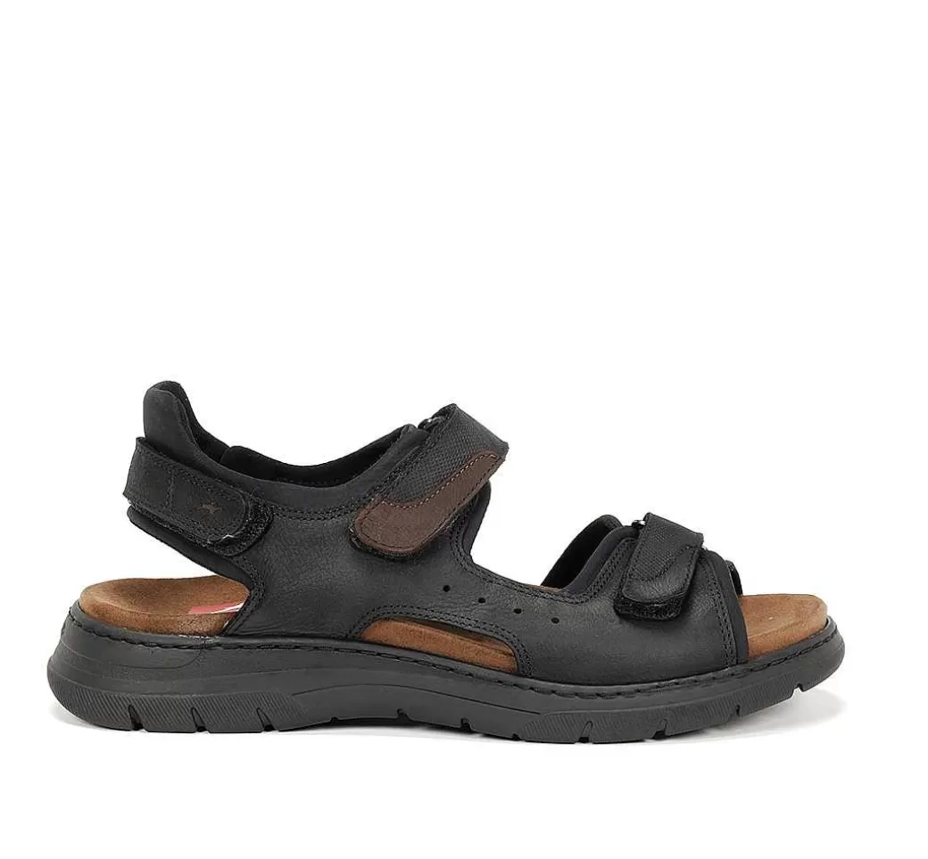 Fluchos Kairo F1773 Sandalia Negra^Hombre Sandalias