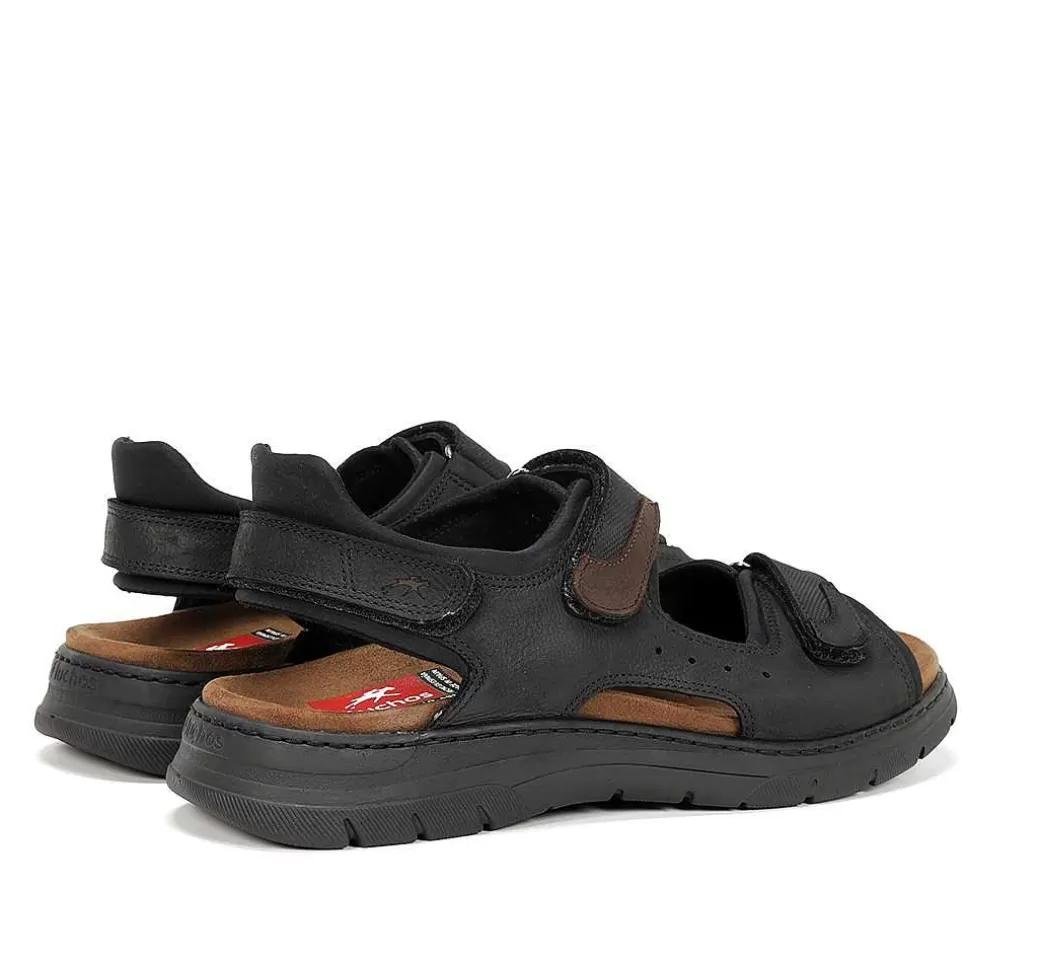 Fluchos Kairo F1773 Sandalia Negra^Hombre Sandalias