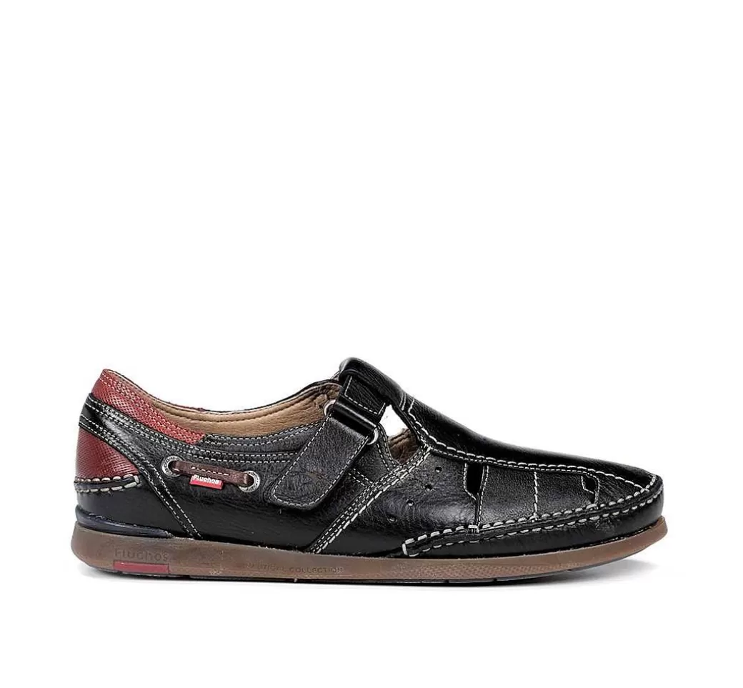 Fluchos Mariner 9882 Zapato Negro^Hombre Sandalias