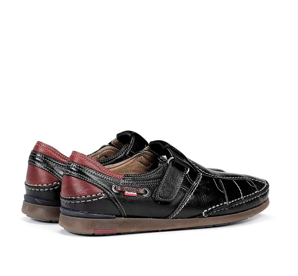 Fluchos Mariner 9882 Zapato Negro^Hombre Sandalias