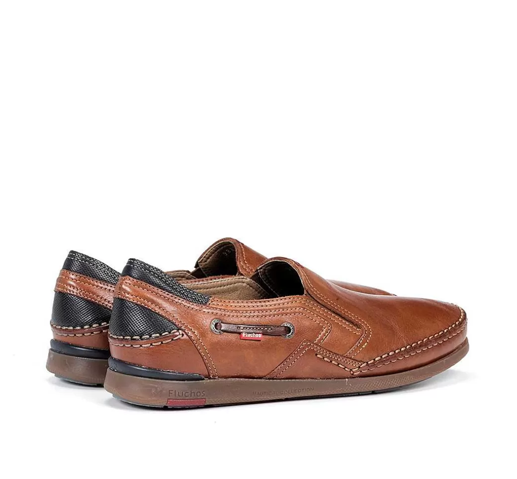 Fluchos Mariner 9883 Slip On Marron^Hombre Slip On