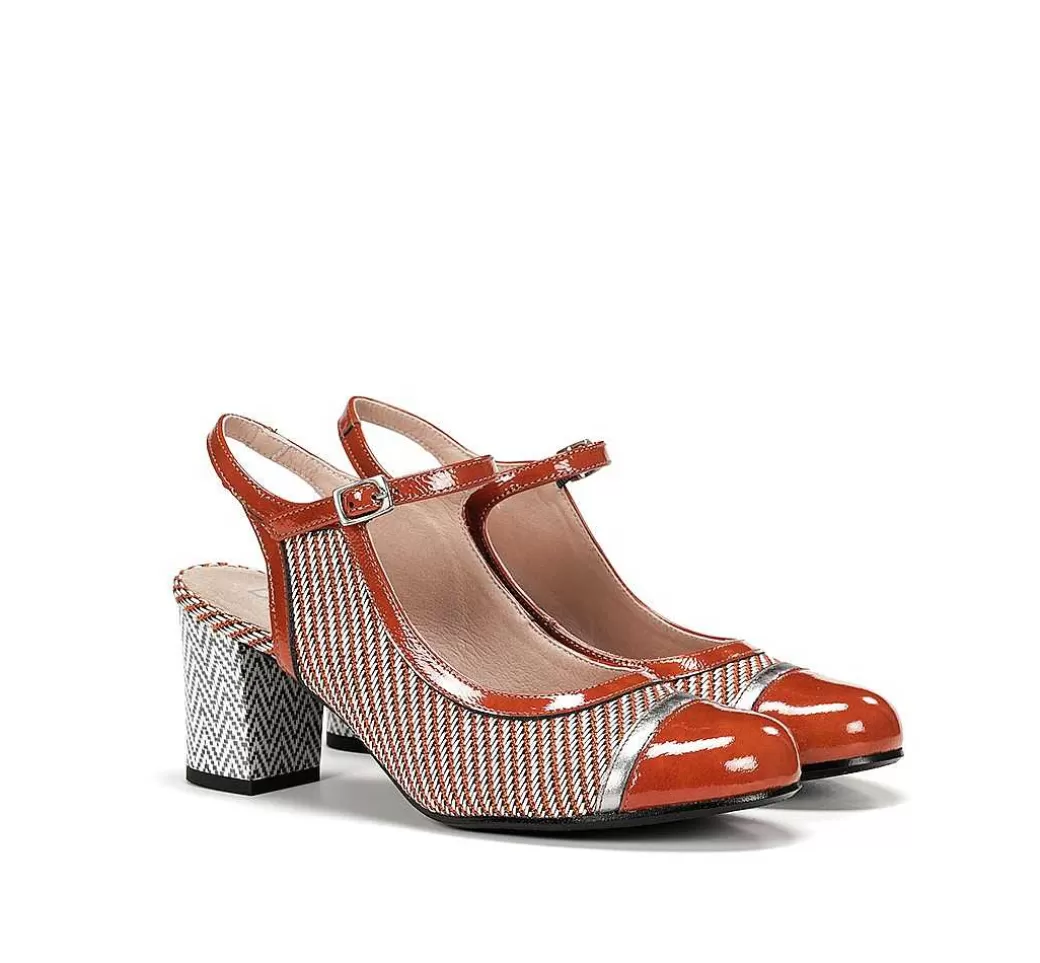 Fluchos Rodin D8512 Zapato Naranja^Mujer Zapatos De Tacón