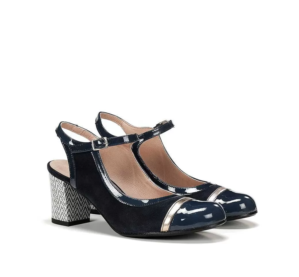 Fluchos Rodin D9093 Zapato De Tacon Azul^Mujer Zapatos De Tacón