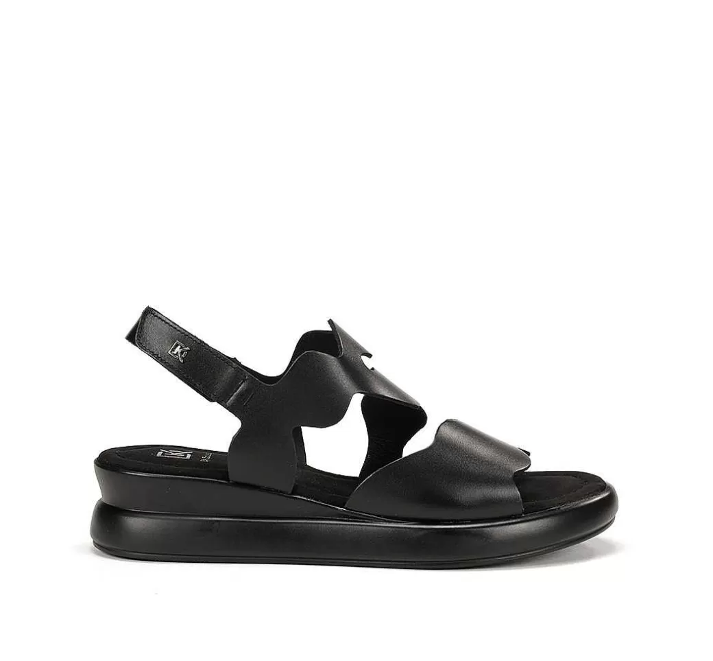 Fluchos Slam D9290 Sandalia Negra^Mujer Cunas