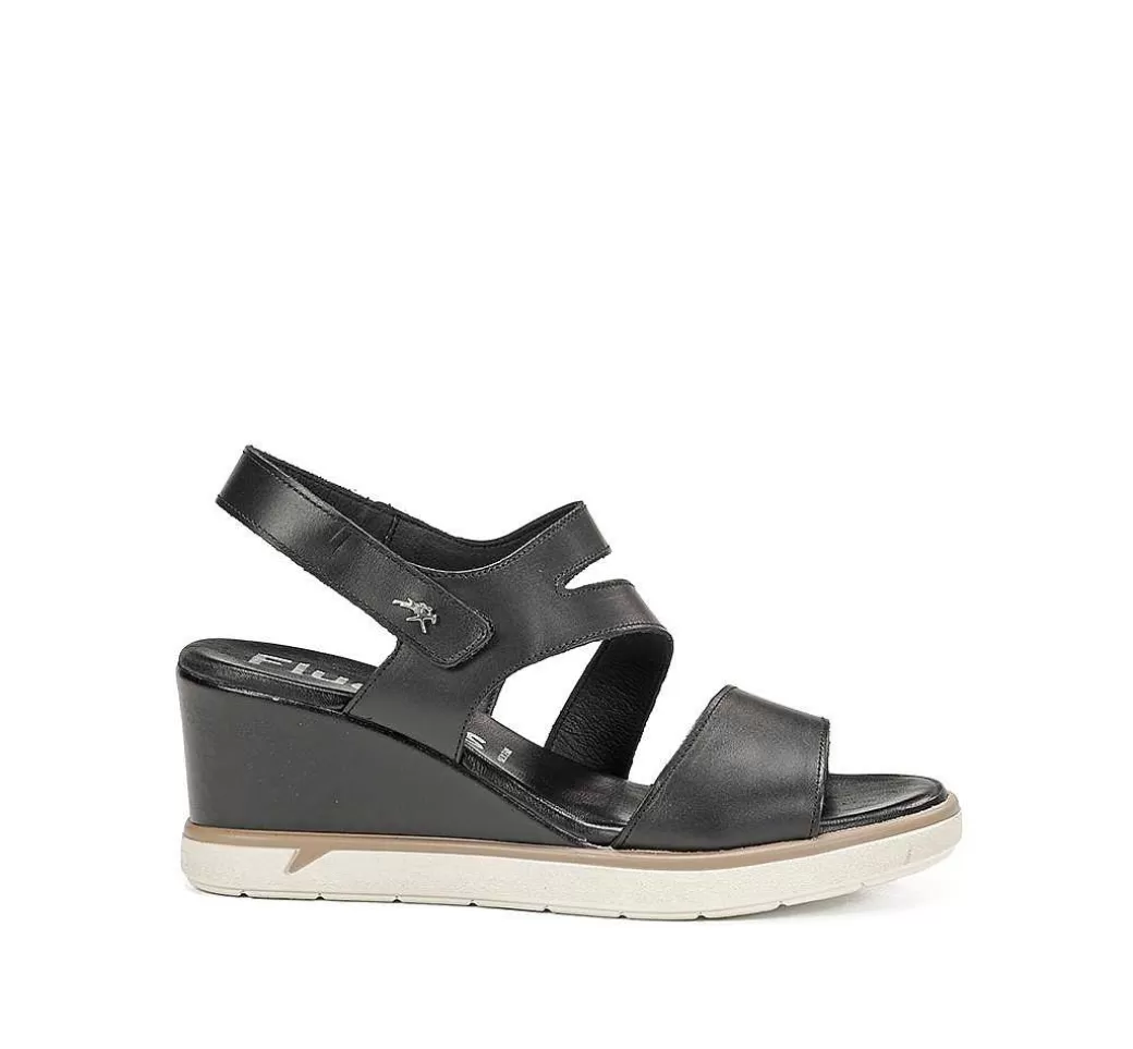 Fluchos Smash F1973 Sandalia Negra^Mujer Cunas