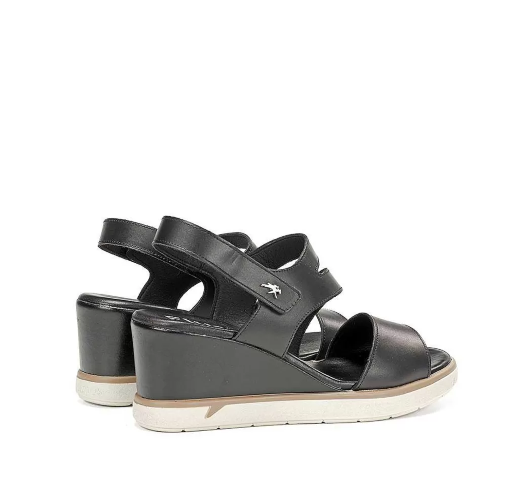 Fluchos Smash F1973 Sandalia Negra^Mujer Cunas